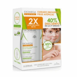 Aderma DUPLO Exomega Leche Emoliente, 2 X 400 Ml