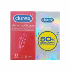 Durex Preservativo Sensitive 12 Unidades + Invisible 12 Unidades Pack