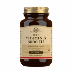 Solgar Vitamina A Seca 500 UI 100 Comprimidos