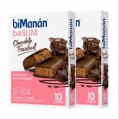 Bimanán Beslim Barritas Sabor Chocolate Fondant Duplo, 2 X 10 Unidades