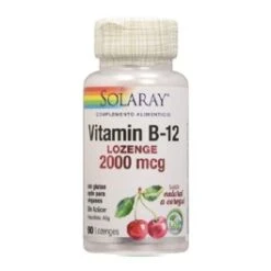 Solaray Vitamina B12 2000mcg, 90 Comprimidos Sublinguales