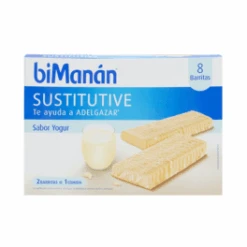 BiManán Sustitutive Barritas Yogur 8 Unidades
