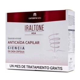 Iraltone AGA Concentrado Nutricional Anticaída DUPLO, 2x60 Cápsulas 1 Iraltone AGA Concentrado Nutricional Anticaída DUPLO, 2x60 Cápsulas