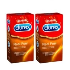 Durex Real Feel Sin Látex DUPLO 2x12 Preservativos
