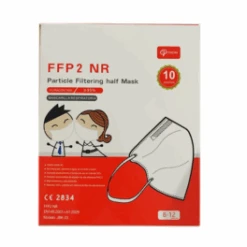 Powcan Mascarilla FFP2 Infantil Color Blanco, 10 Unidades