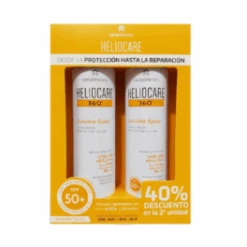 Heliocare 360º Duplo Spray Invisible SPF+50, 2 X 200ml