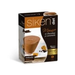 Siken Diet Mousse De Chocolate Y Caramelo, 7 Sobres