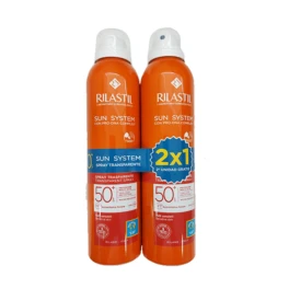 Rilastil DUPLO Sun System Adulto Spray Transparente SPF50+, 2 X 200 Ml 1 Rilastil DUPLO Sun System Adulto Spray Transparente SPF50+, 2 X 200 Ml