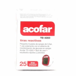 Acofar Tiras Reactivas Glucemia, 25 Unidades