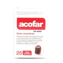 Acofar Tiras Reactivas Glucemia, 25 Unidades 1 Acofar Tiras Reactivas Glucemia, 25 Unidades