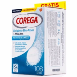 Corega Oxígeno Bio-Activo Limpieza Prótesis 108 Tabletas