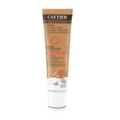 Cattier Fotoprotector Bio Crema Con Color SPF50, 40 Ml