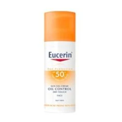 Eucerin Sun Protection SPF50 Gel Crema Rostro Oil Control Toque Seco, 50 Ml
