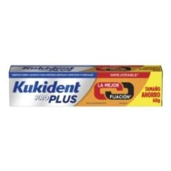 Kukident Plus Doble Acción Adhesivo Para Prótesis Dentales, 60 G